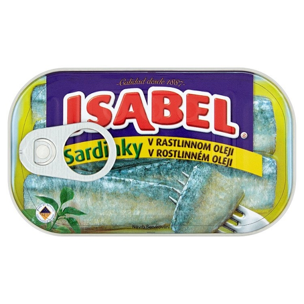 Sard.v oleji 125gPP90g Isabel Lumarkt