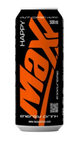 Energetický nápoj Maxx Happy 0,5L CAN