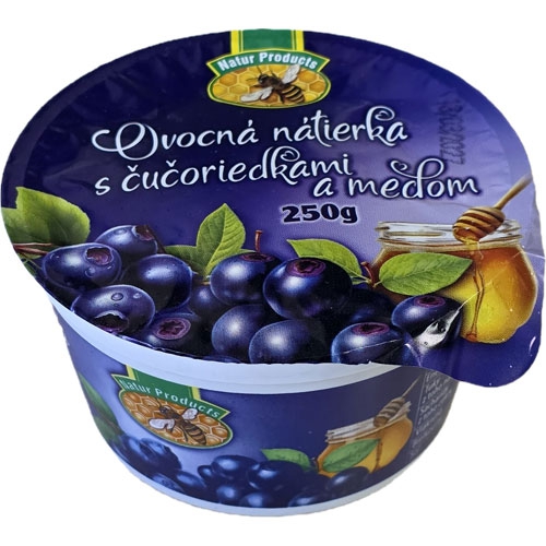 Ovocná nátierka čučoriedka med 250g Natur Product