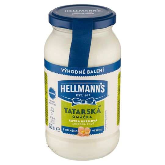 Tatárska omáčka 340ml Hellmans